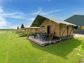Attractive tent lodge in Zwiggelte with garden